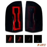 Smoked 3D Stripe Bar Full LED Tail Lights with Sequential Indicator for Ford Ranger PJ PK 2006 - 2011 - Mars Performance